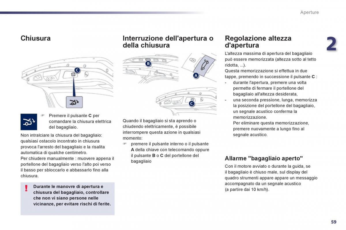 Peugeot 508 manuale del proprietario / page 61