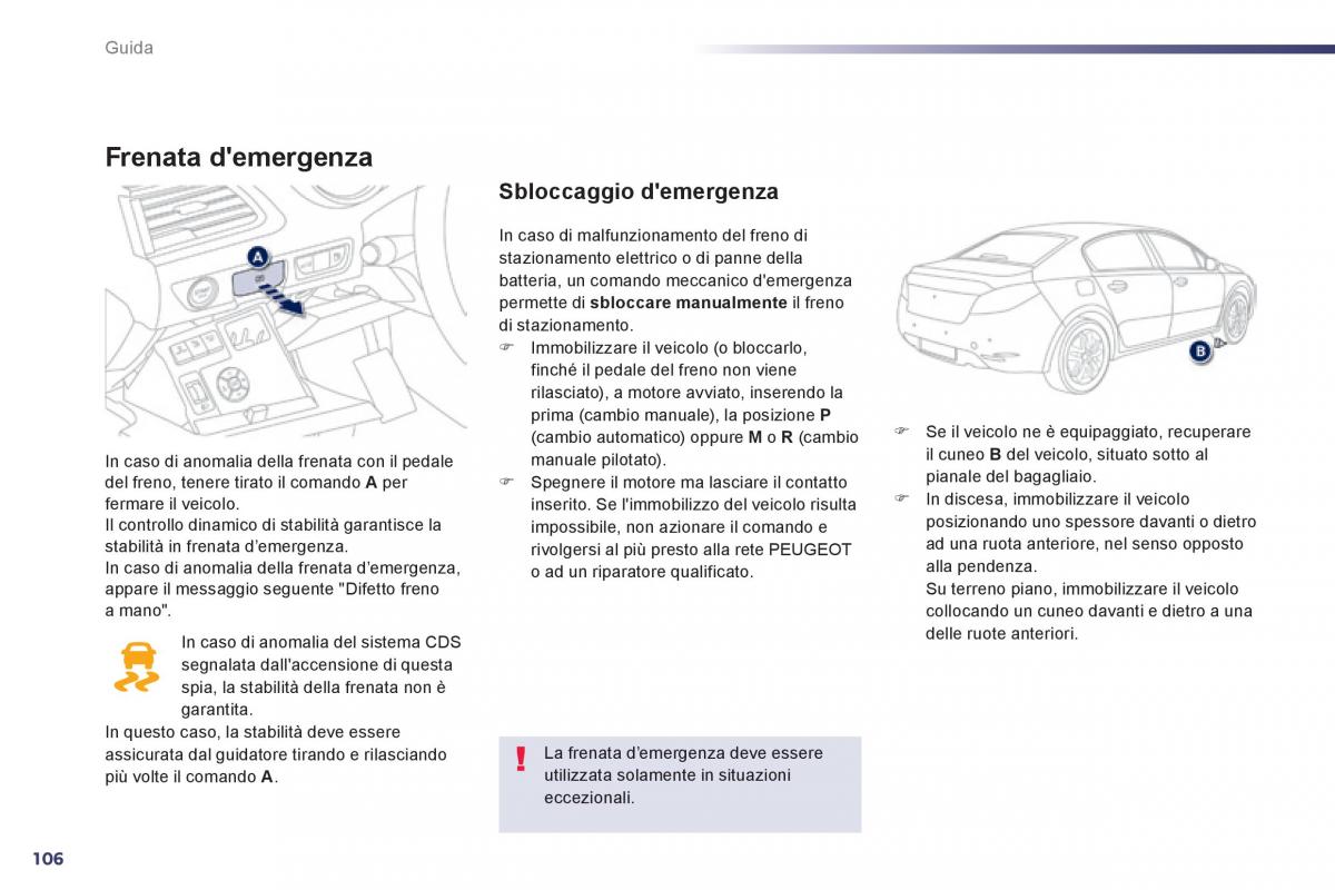 Peugeot 508 manuale del proprietario / page 108