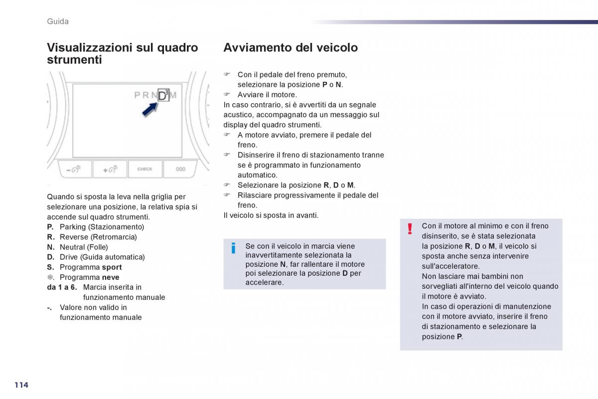 Peugeot 508 manuale del proprietario / page 116