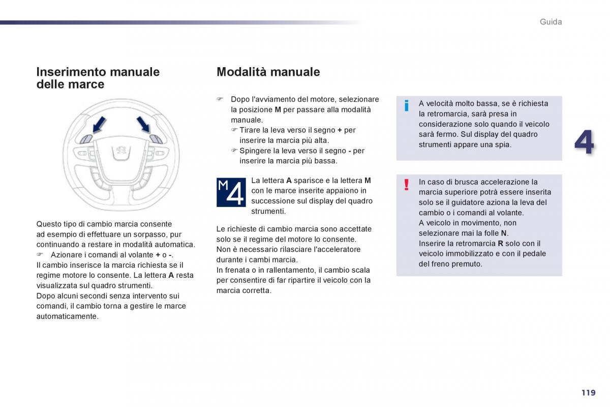 Peugeot 508 manuale del proprietario / page 121