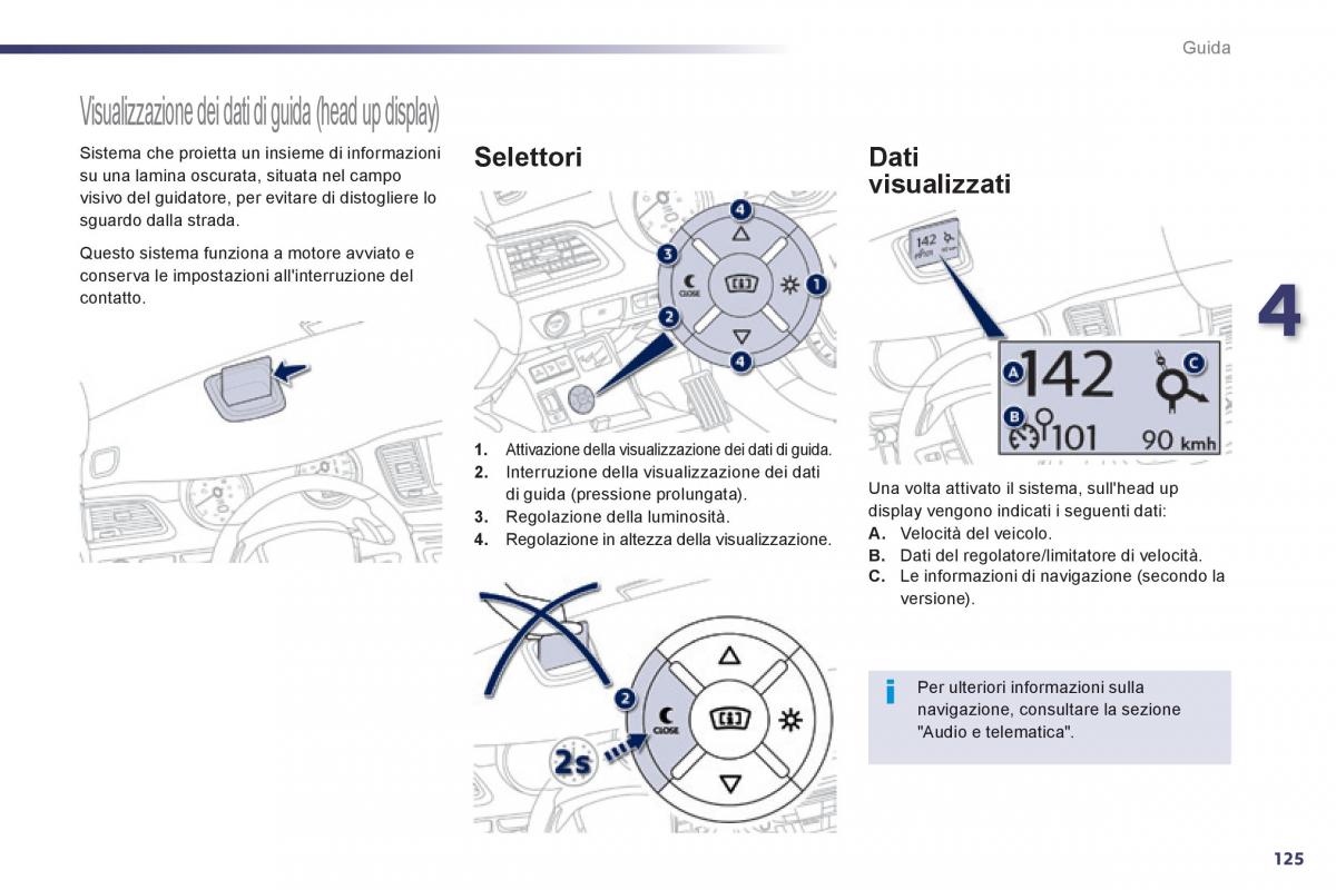 Peugeot 508 manuale del proprietario / page 127