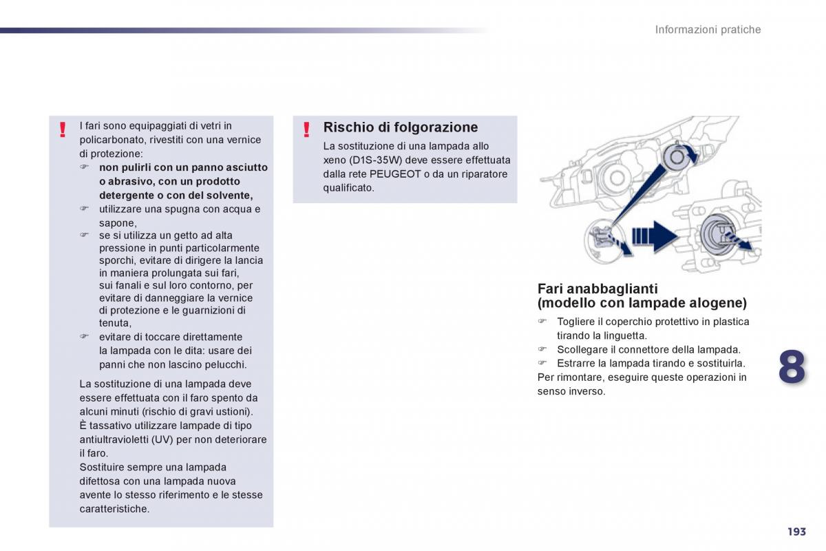 Peugeot 508 manuale del proprietario / page 195