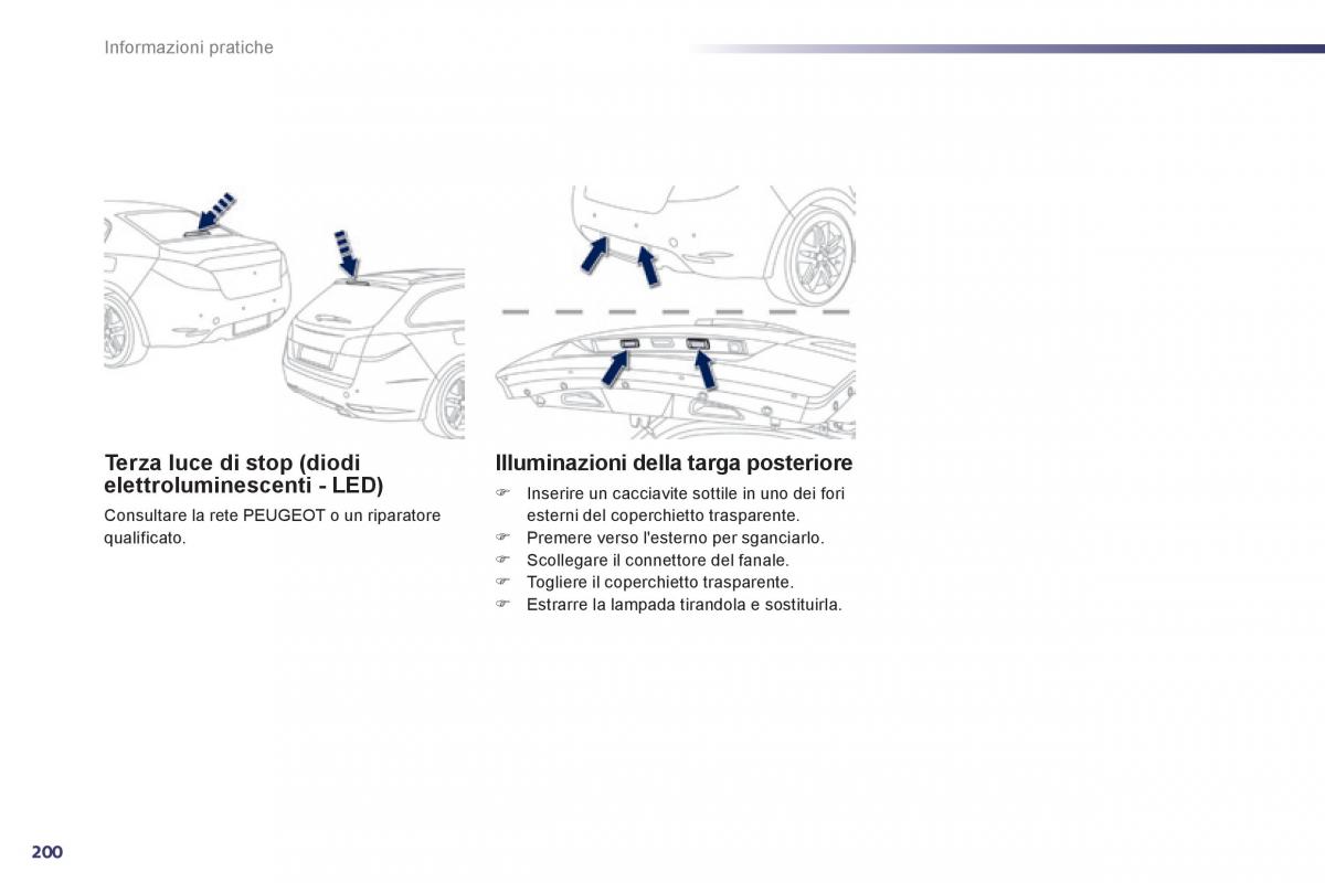 Peugeot 508 manuale del proprietario / page 202