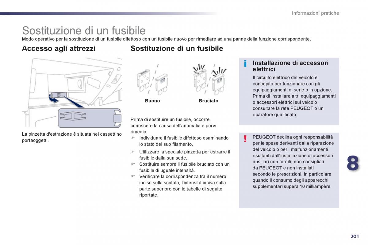 Peugeot 508 manuale del proprietario / page 203