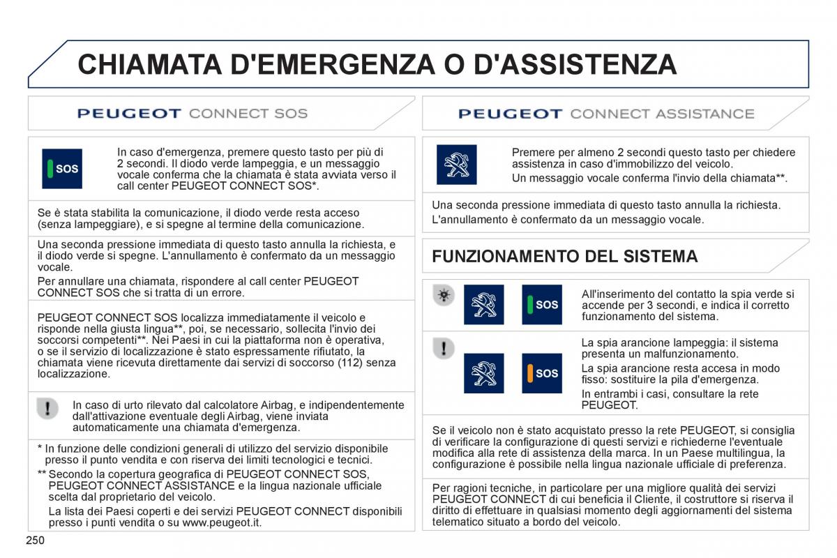 Peugeot 508 manuale del proprietario / page 252