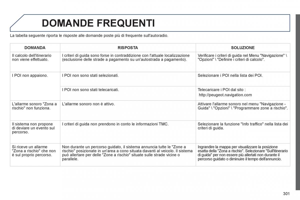 Peugeot 508 manuale del proprietario / page 303