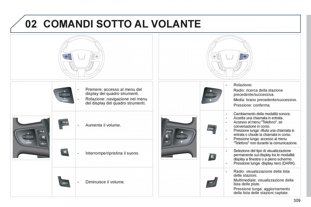 Peugeot 508 manuale del proprietario / page 311