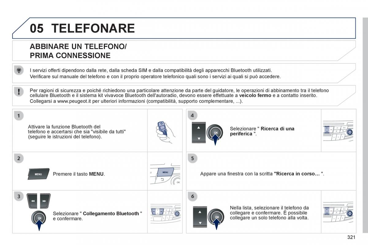 Peugeot 508 manuale del proprietario / page 323