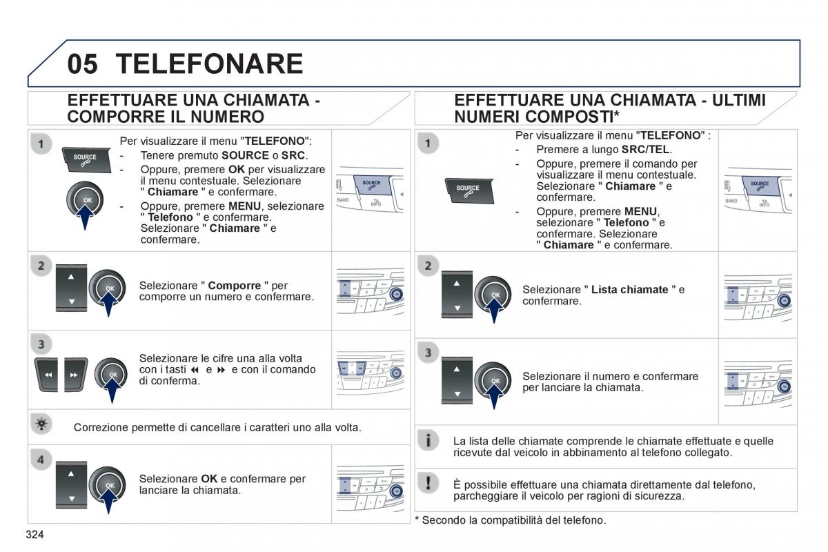 Peugeot 508 manuale del proprietario / page 326