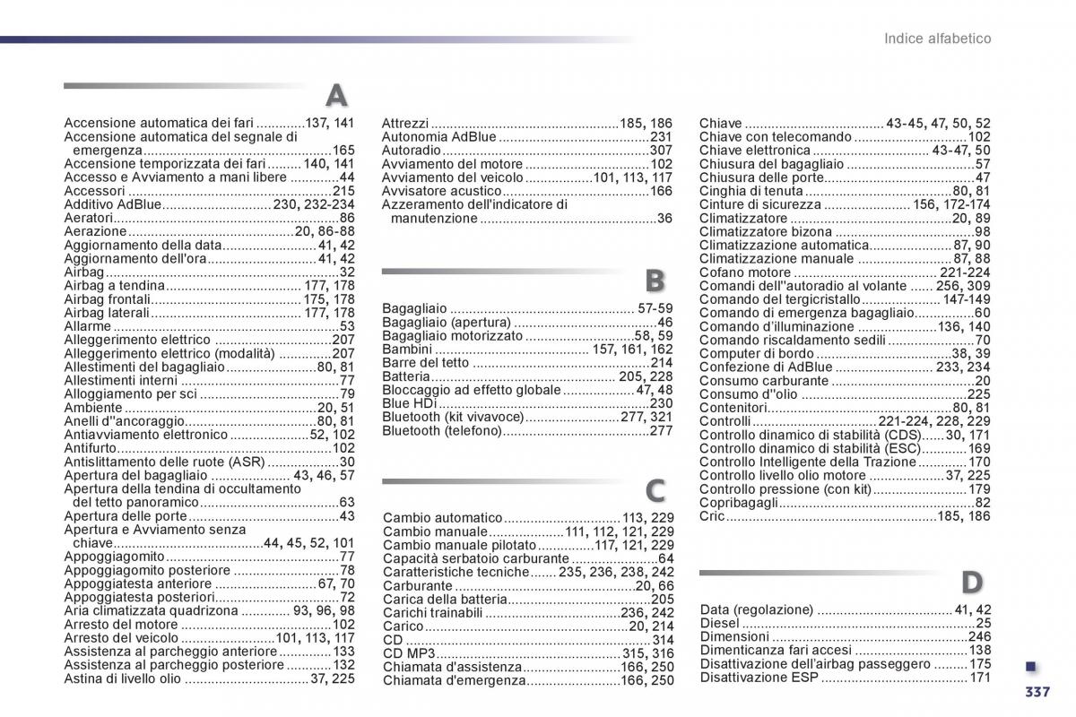 Peugeot 508 manuale del proprietario / page 339