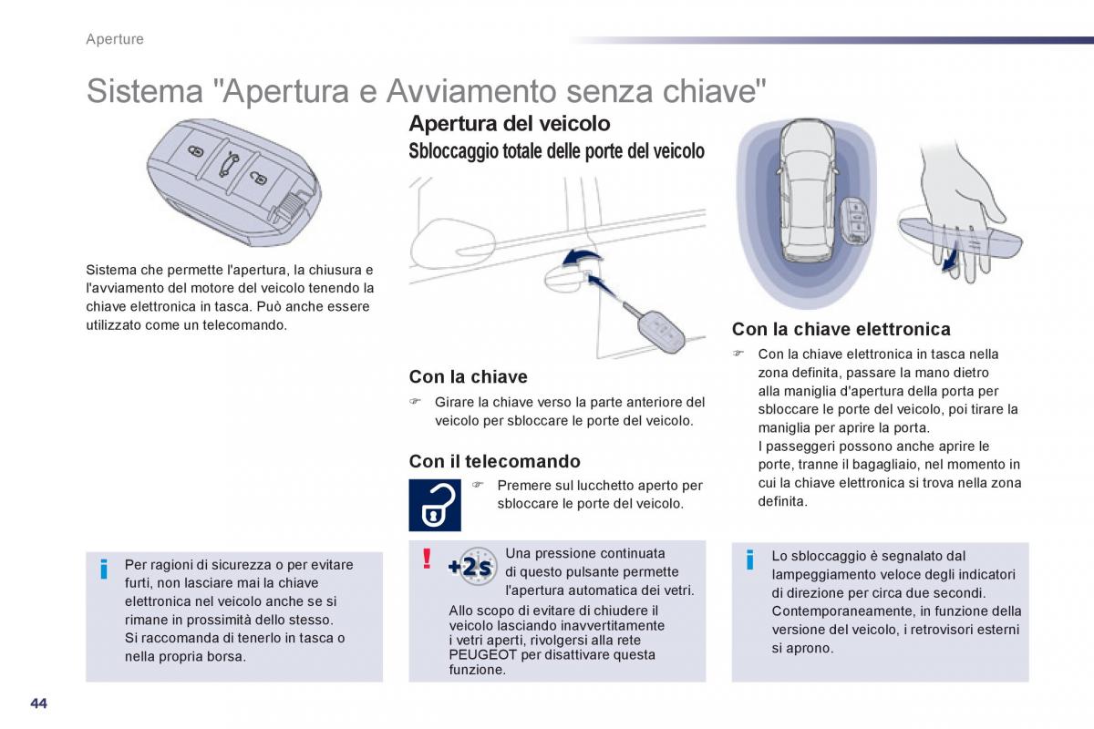 Peugeot 508 manuale del proprietario / page 46