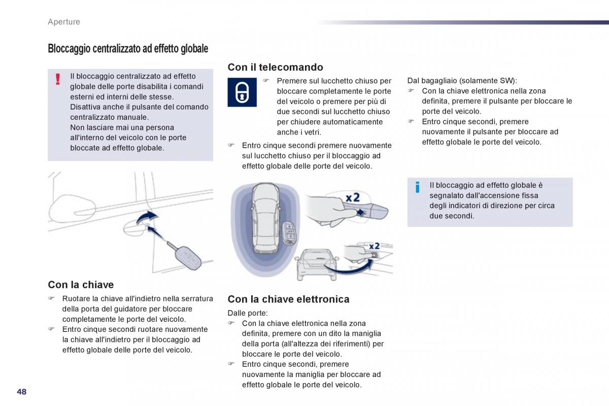 Peugeot 508 manuale del proprietario / page 50