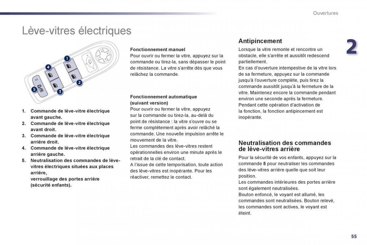 Peugeot 508 manuel du proprietaire / page 57