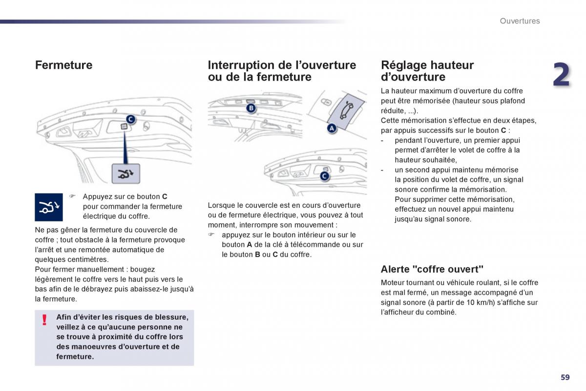 Peugeot 508 manuel du proprietaire / page 61