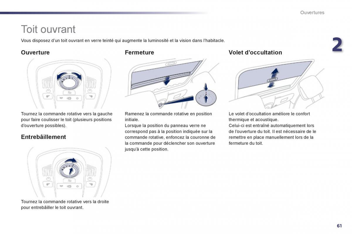 Peugeot 508 manuel du proprietaire / page 63