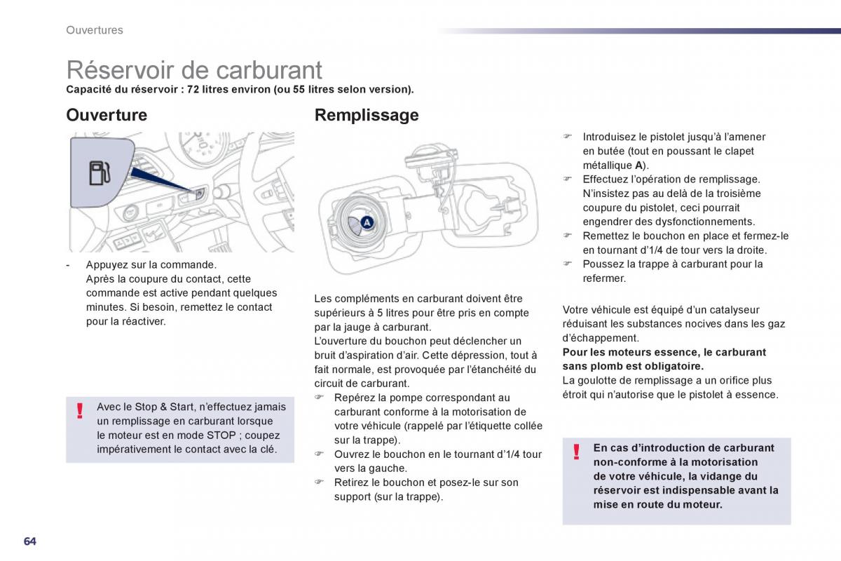 Peugeot 508 manuel du proprietaire / page 66