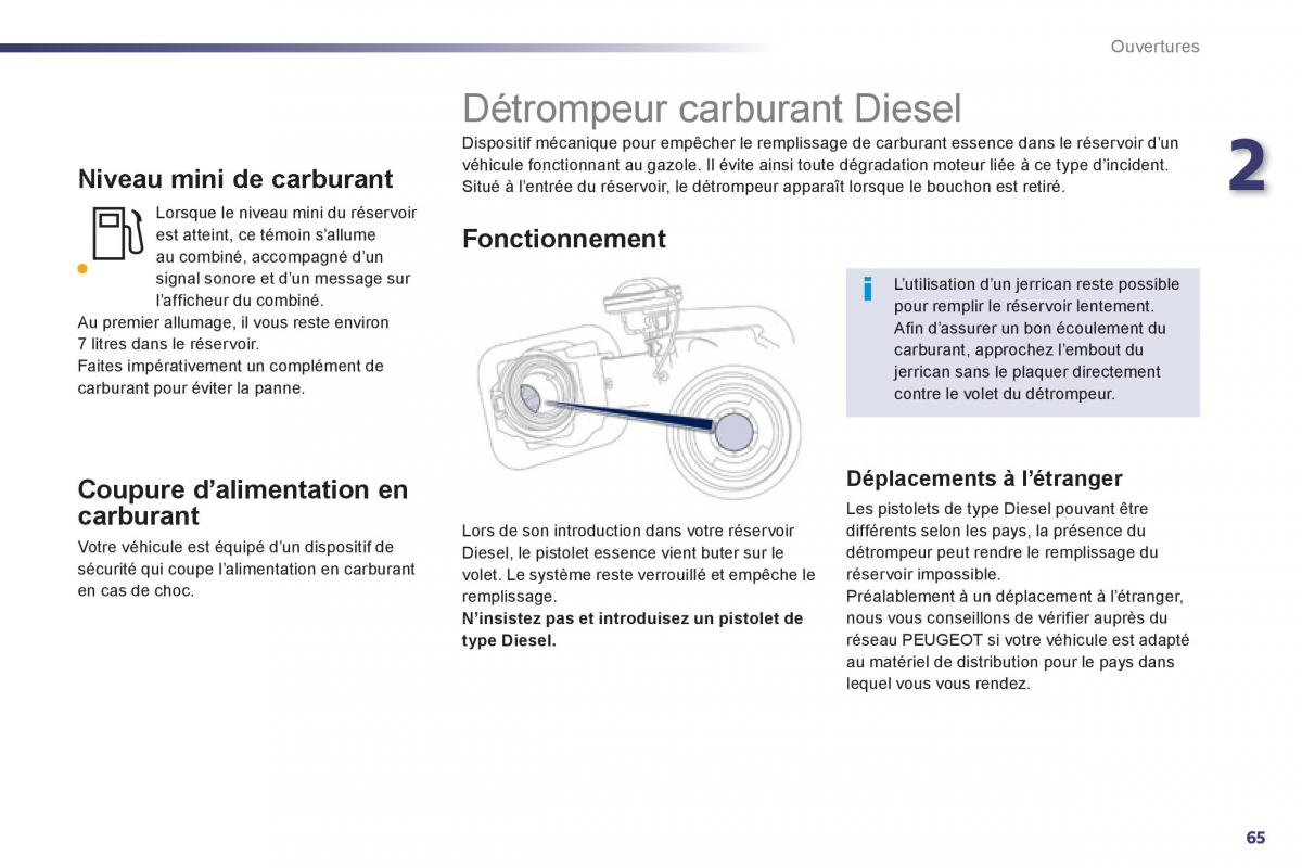 Peugeot 508 manuel du proprietaire / page 67