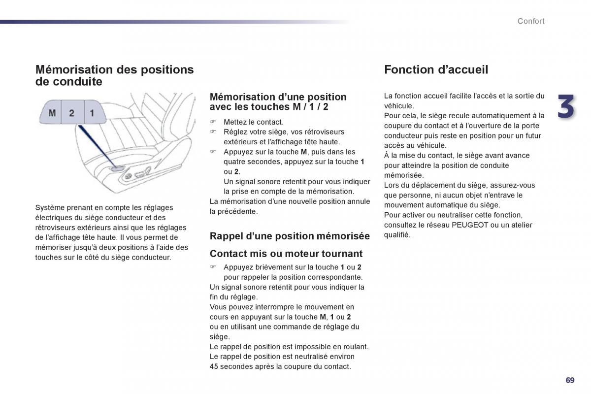 Peugeot 508 manuel du proprietaire / page 71