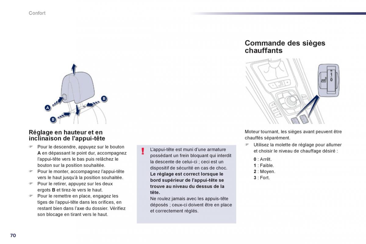 Peugeot 508 manuel du proprietaire / page 72