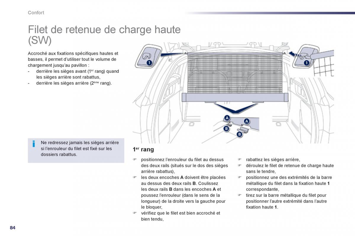 Peugeot 508 manuel du proprietaire / page 86