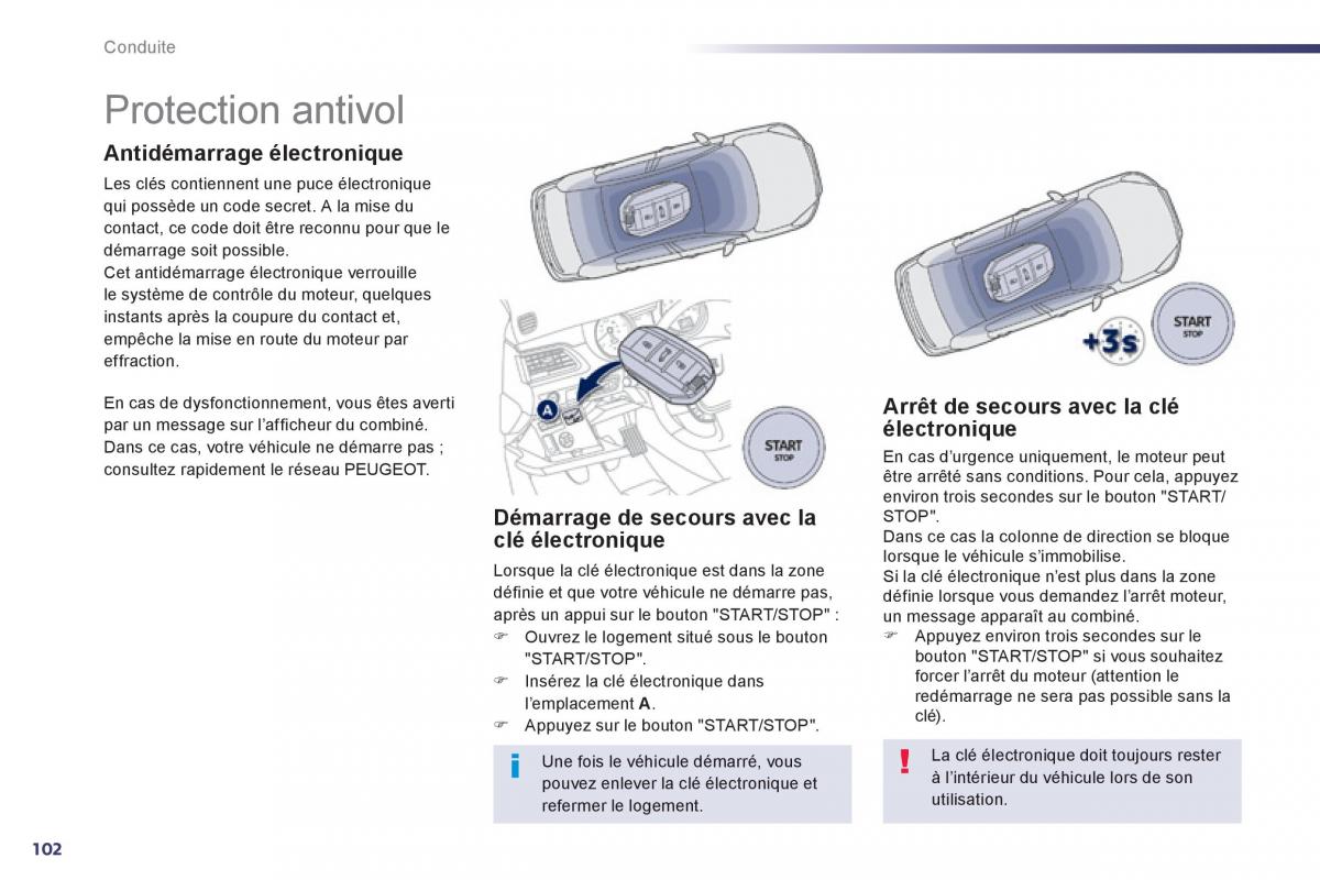 Peugeot 508 manuel du proprietaire / page 104