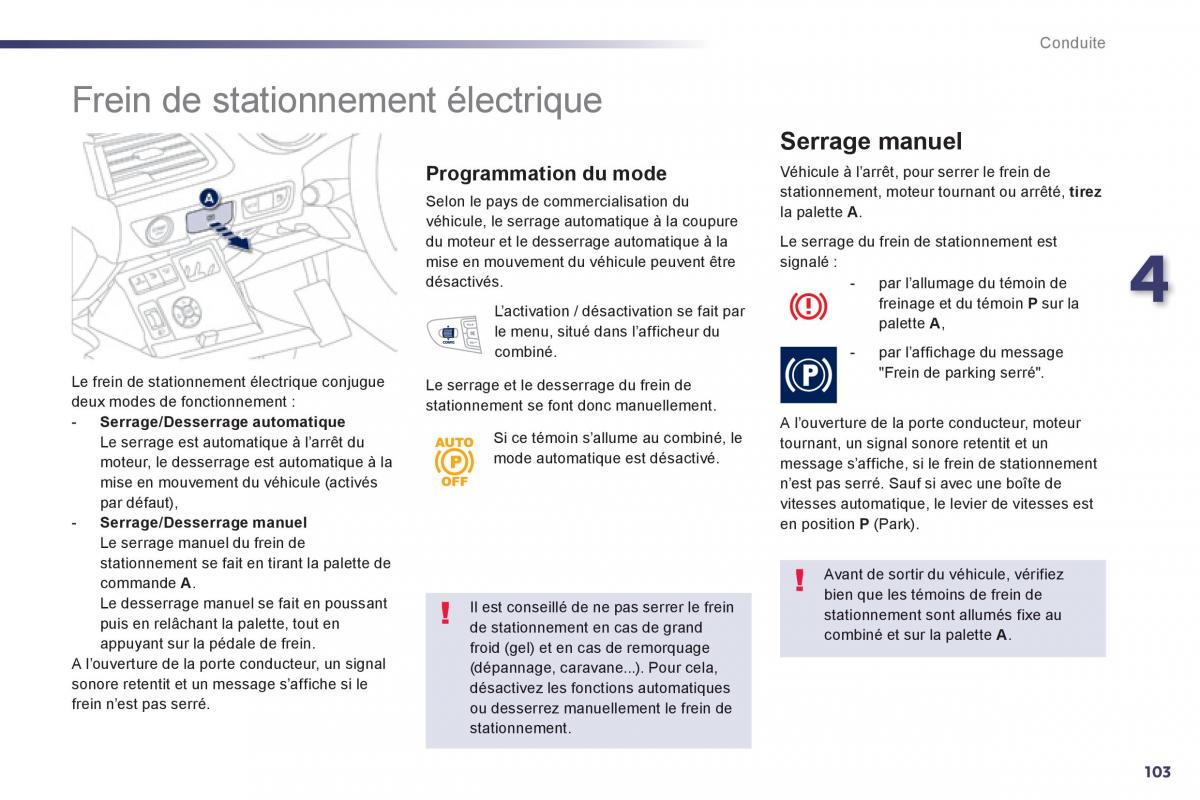 Peugeot 508 manuel du proprietaire / page 105