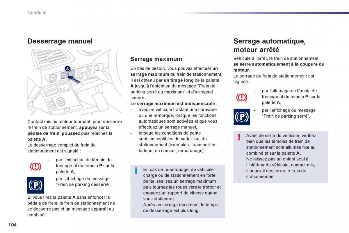 Peugeot 508 manuel du proprietaire / page 106