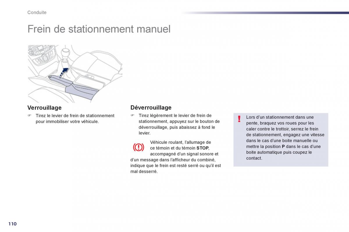 Peugeot 508 manuel du proprietaire / page 112