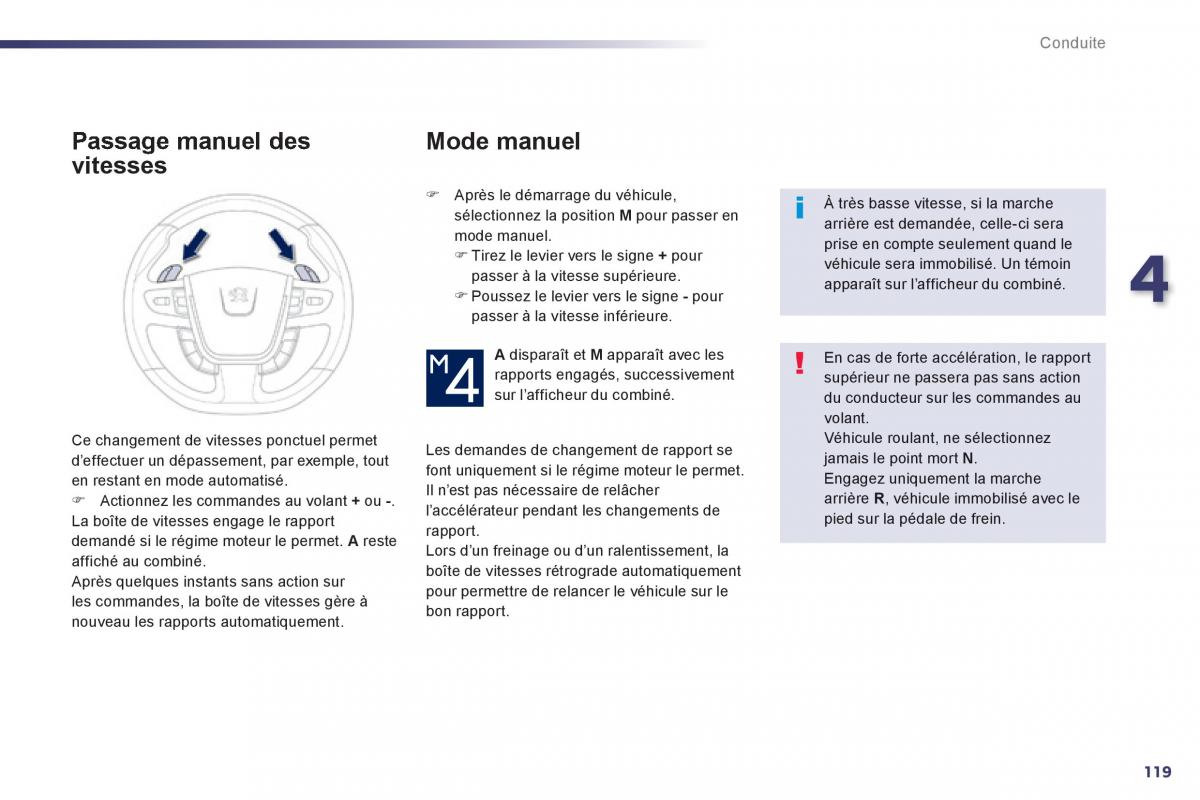 Peugeot 508 manuel du proprietaire / page 121