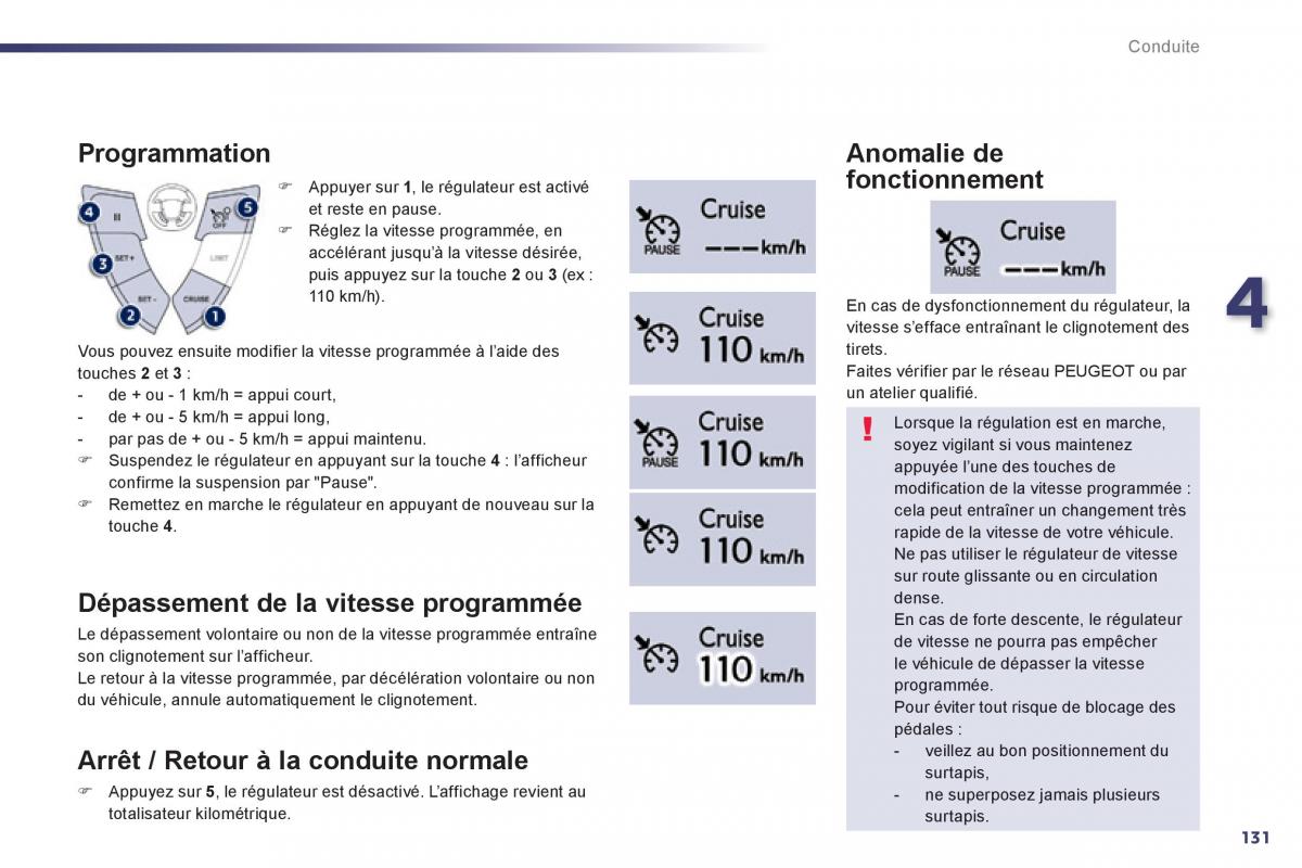 Peugeot 508 manuel du proprietaire / page 133