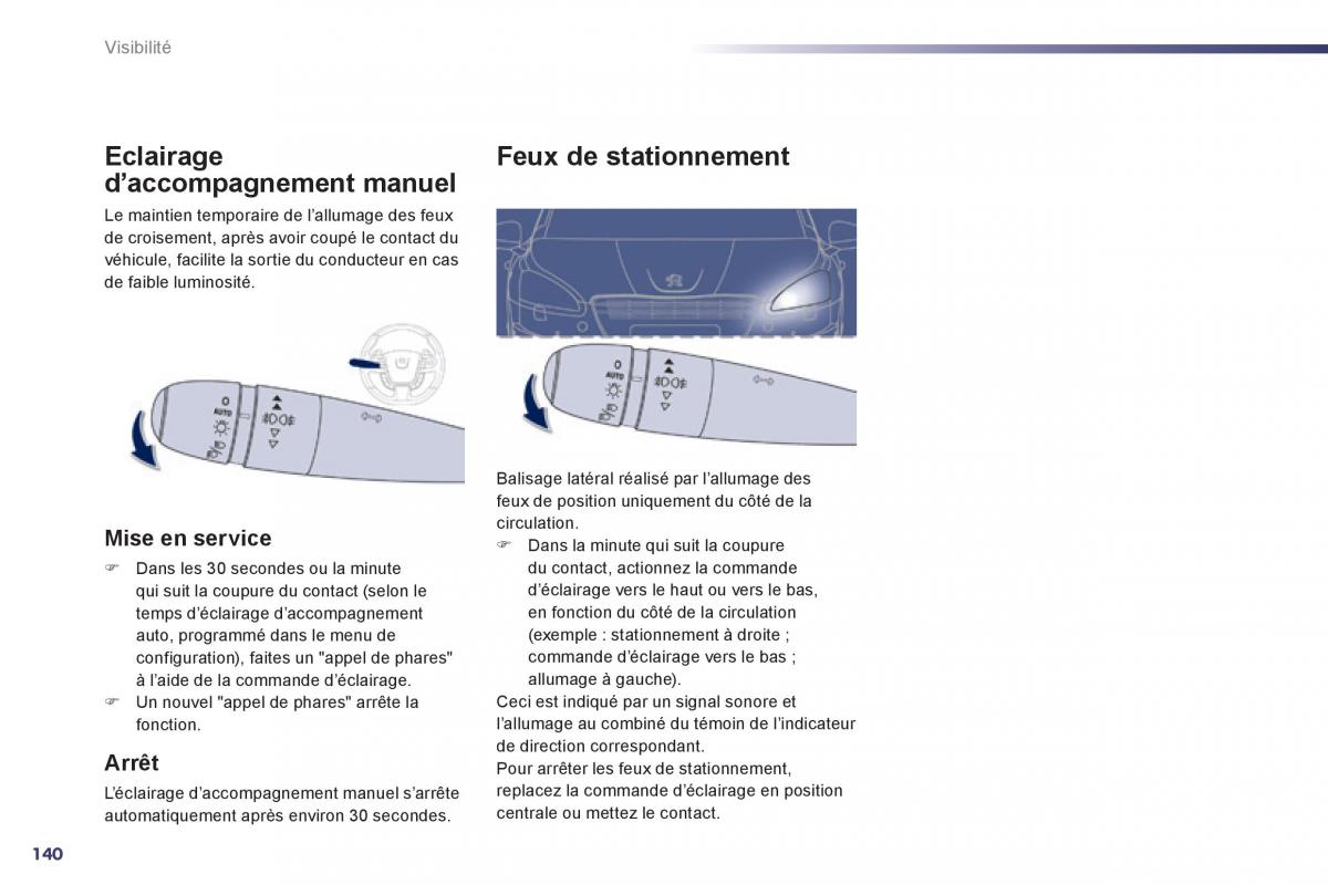 Peugeot 508 manuel du proprietaire / page 142