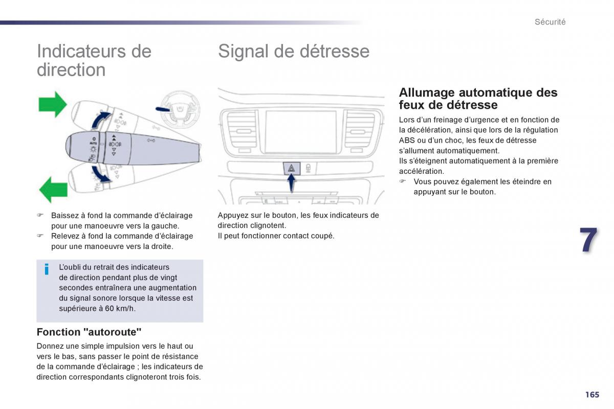 Peugeot 508 manuel du proprietaire / page 167