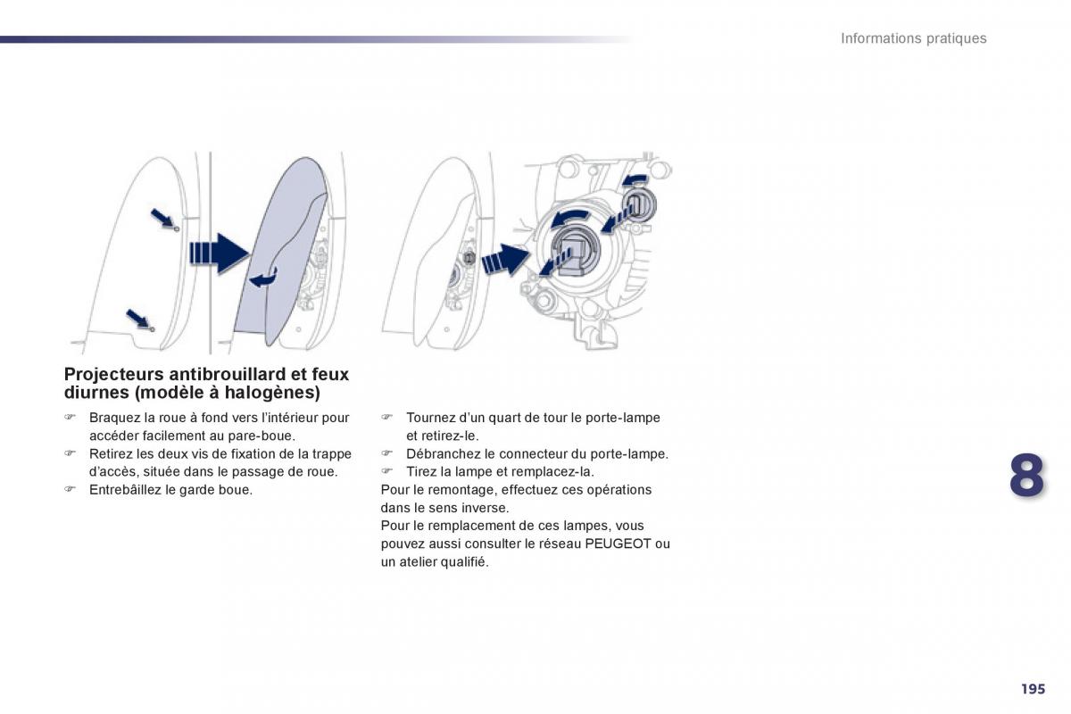 Peugeot 508 manuel du proprietaire / page 197