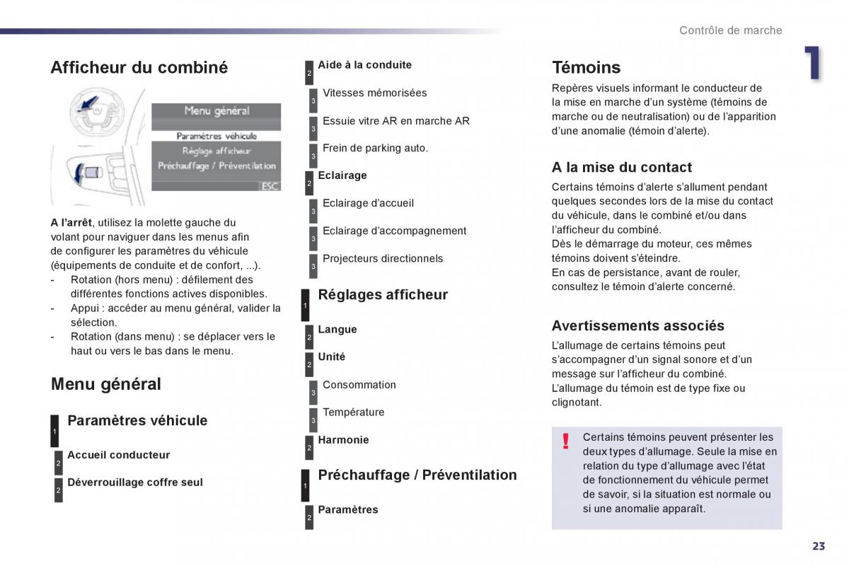 Peugeot 508 manuel du proprietaire / page 25