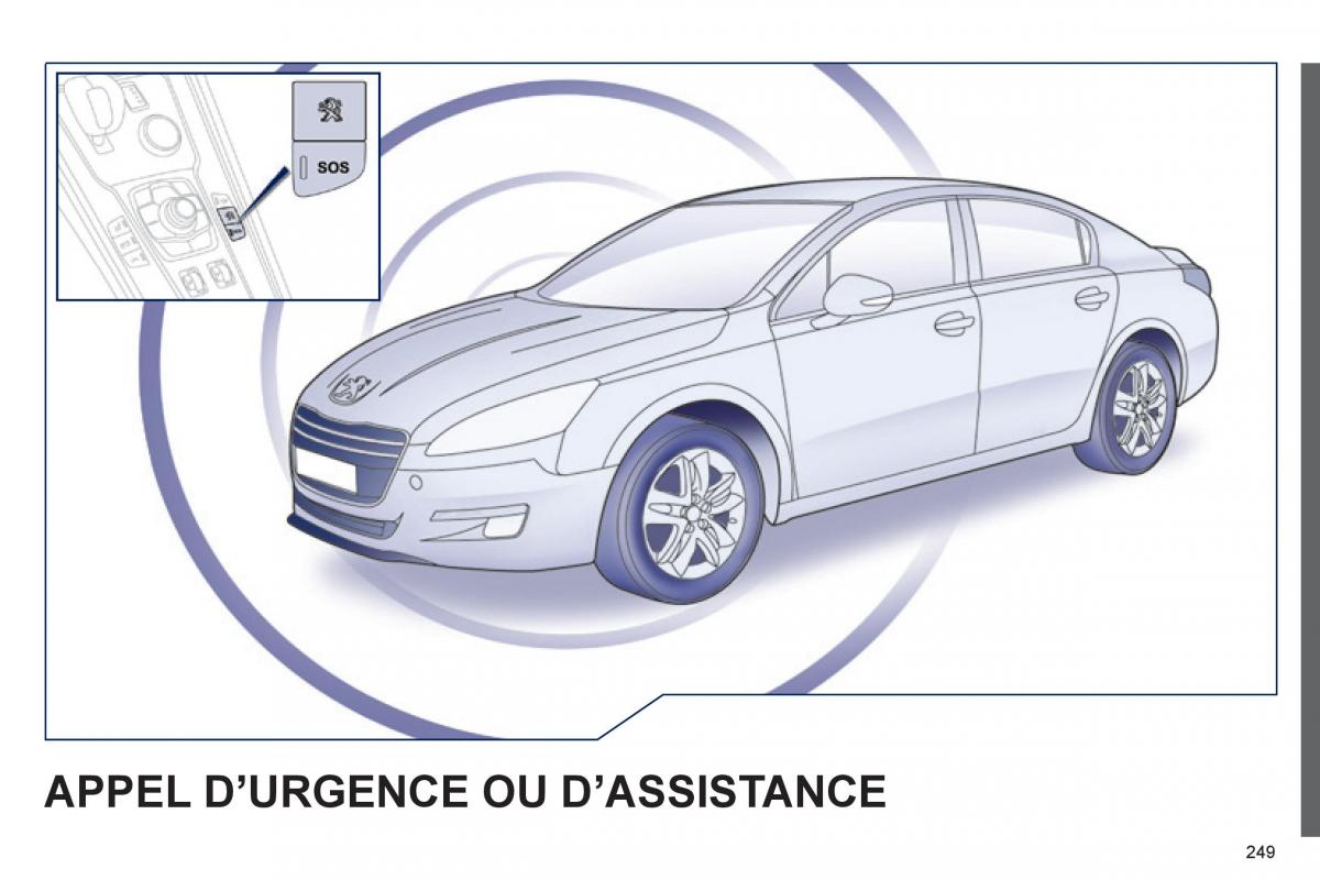 Peugeot 508 manuel du proprietaire / page 251