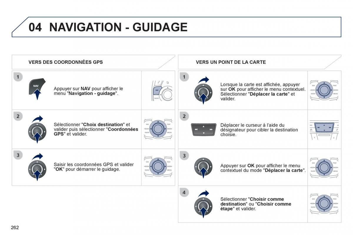 Peugeot 508 manuel du proprietaire / page 264