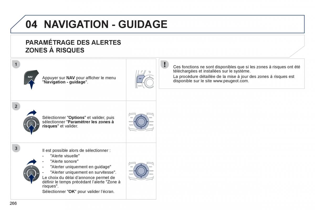 Peugeot 508 manuel du proprietaire / page 268