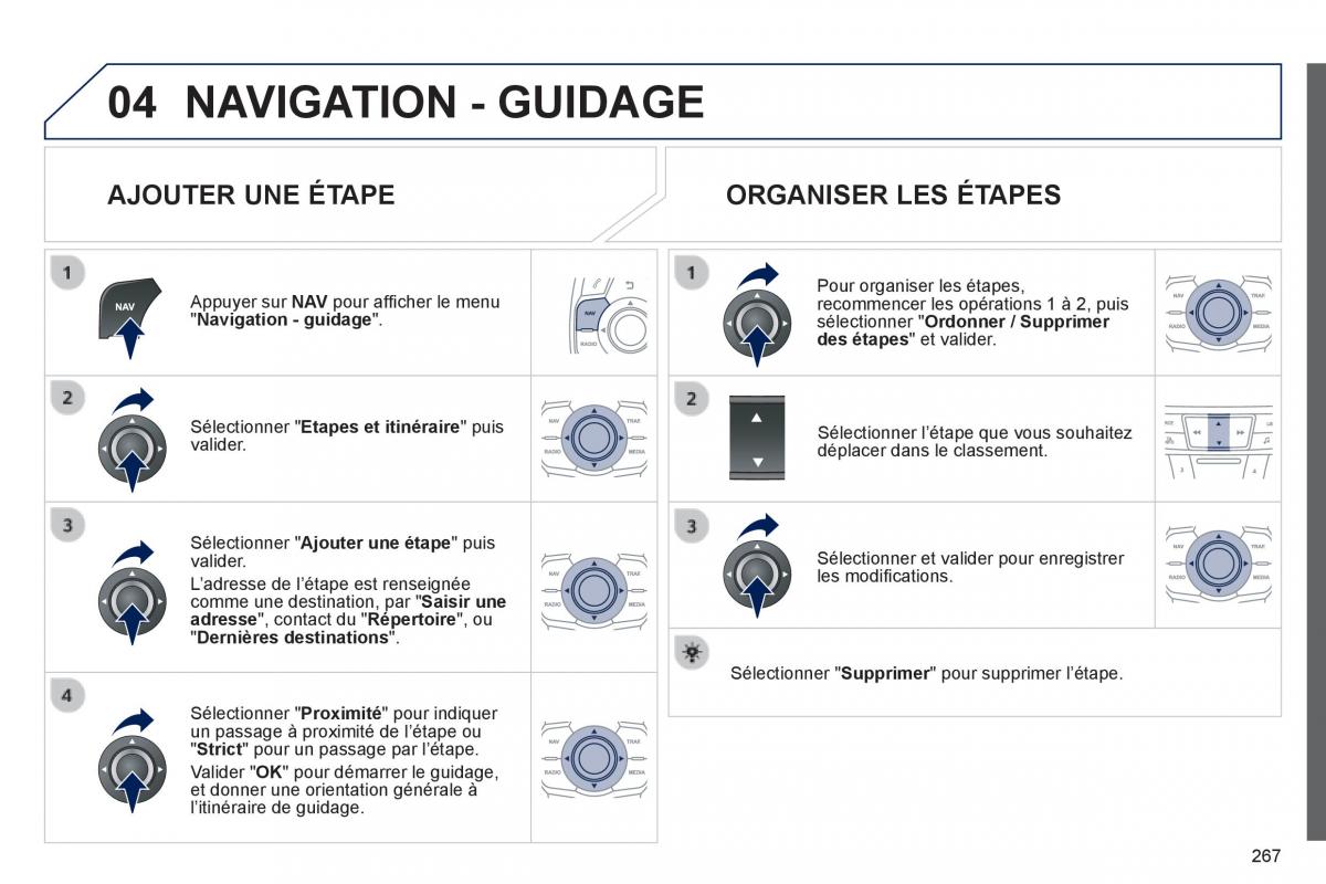 Peugeot 508 manuel du proprietaire / page 269