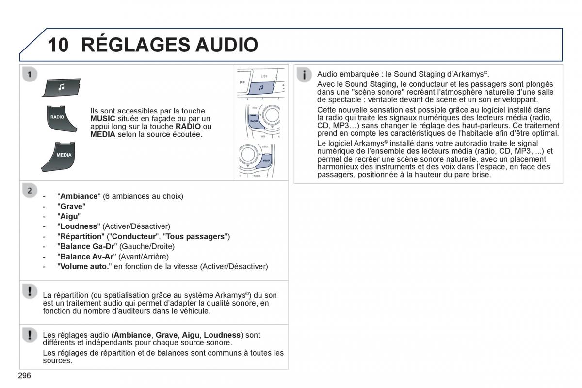 Peugeot 508 manuel du proprietaire / page 298