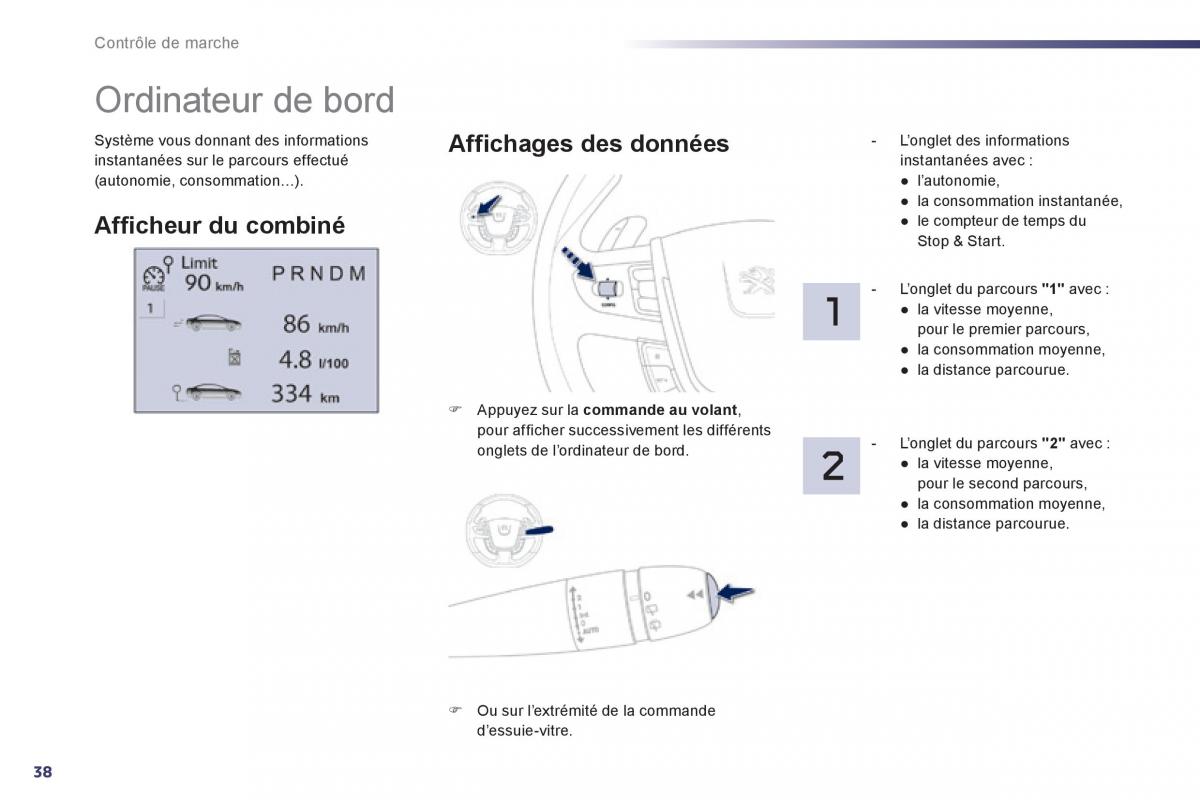 Peugeot 508 manuel du proprietaire / page 40