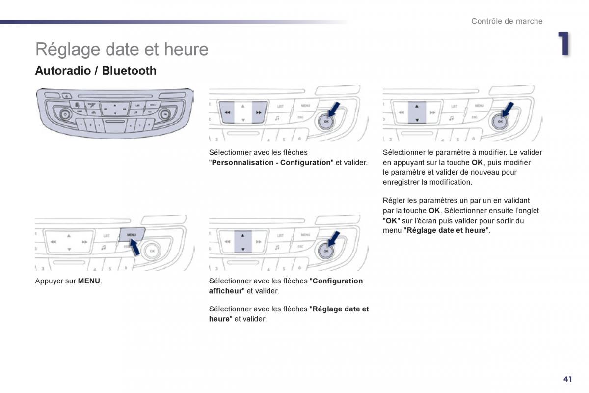 Peugeot 508 manuel du proprietaire / page 43