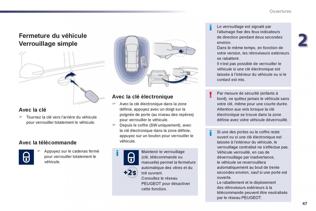 Peugeot 508 manuel du proprietaire / page 49