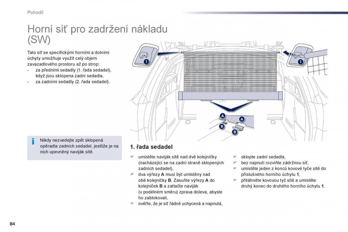 Peugeot 508 navod k obsludze / page 86