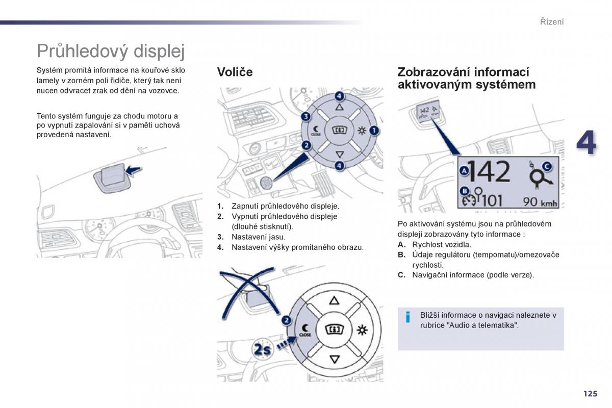 Peugeot 508 navod k obsludze / page 127