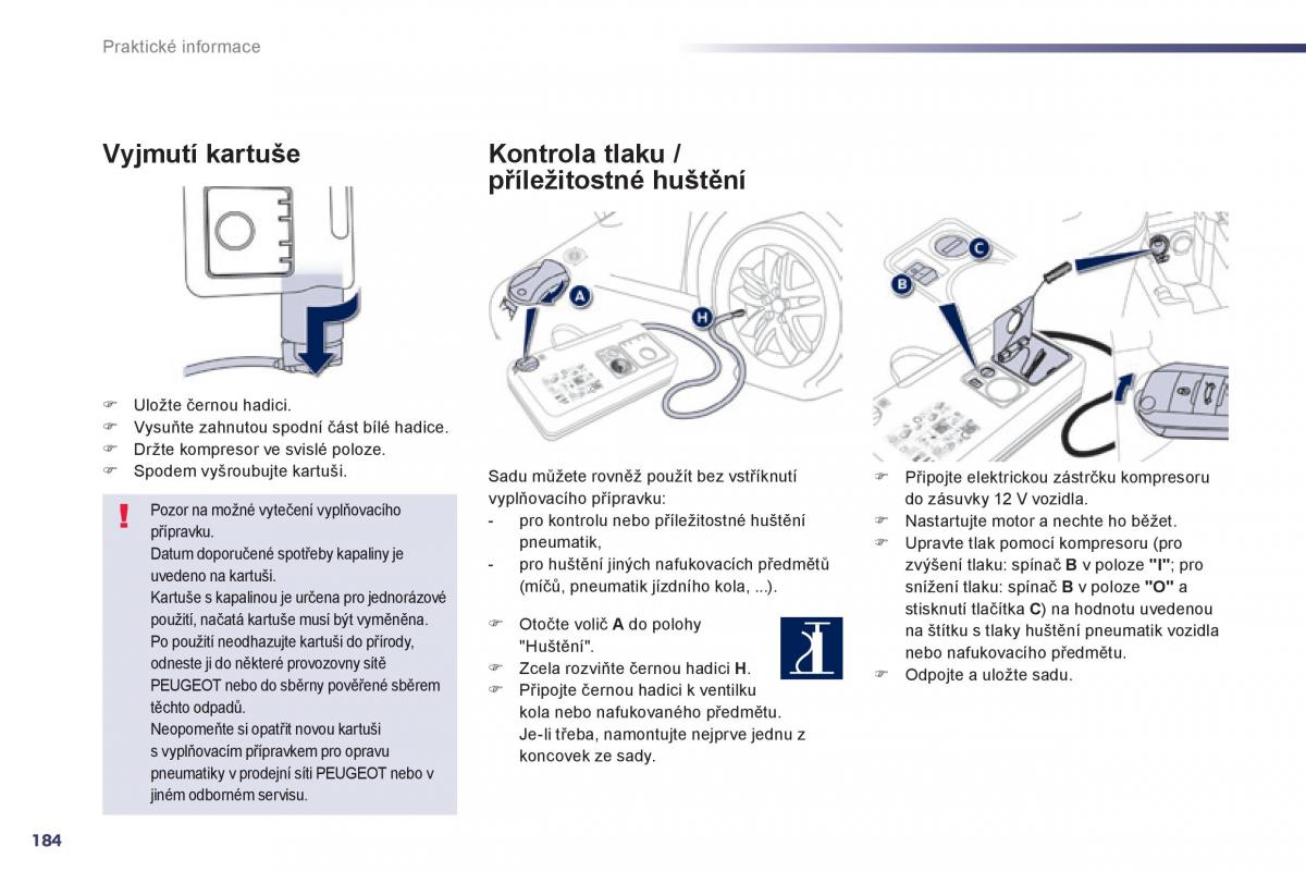 Peugeot 508 navod k obsludze / page 186