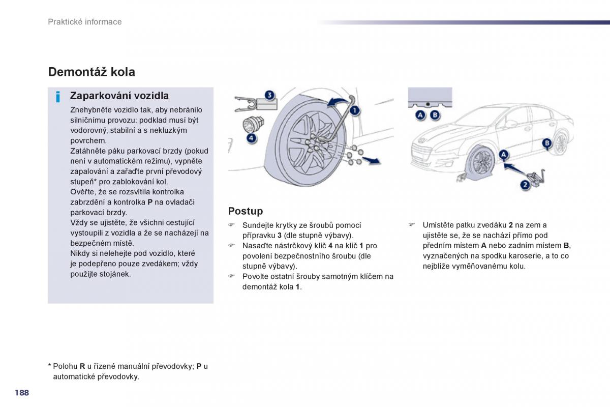 Peugeot 508 navod k obsludze / page 190