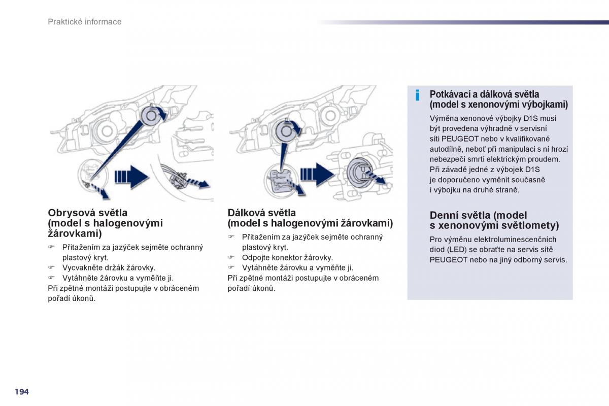 Peugeot 508 navod k obsludze / page 196