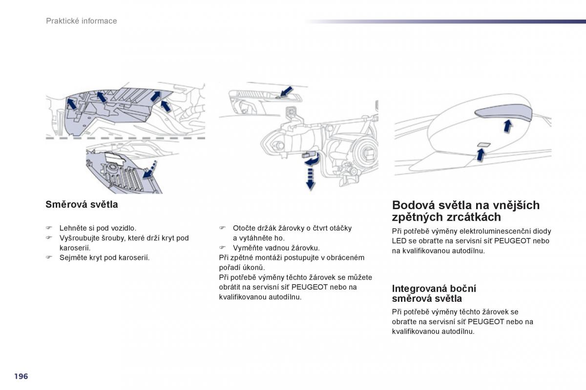 Peugeot 508 navod k obsludze / page 198