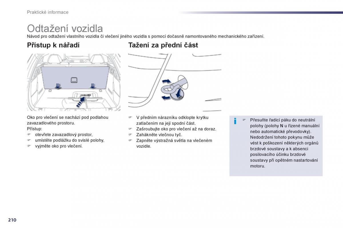 Peugeot 508 navod k obsludze / page 212