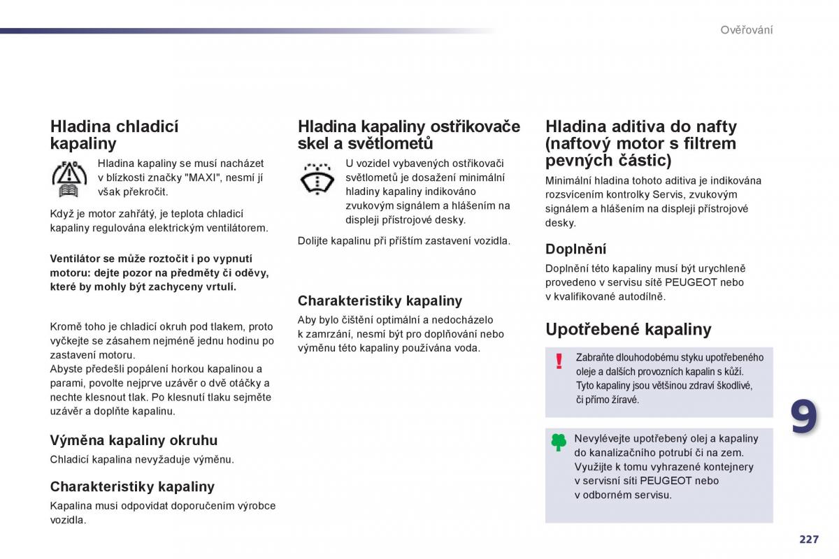 Peugeot 508 navod k obsludze / page 229